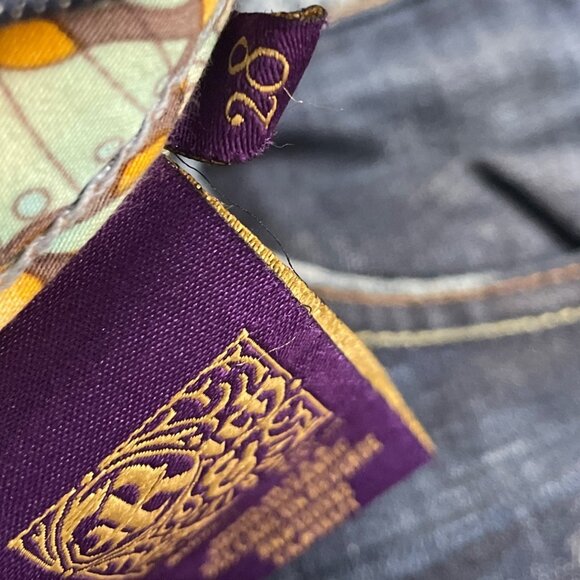 Rich & Skinny Women Dark Wash Stretch Jeans Straight Leg Comfortable Fit Sz 28 - Picture 9 of 10